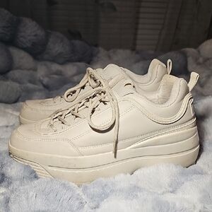 White Chunky Sneakers